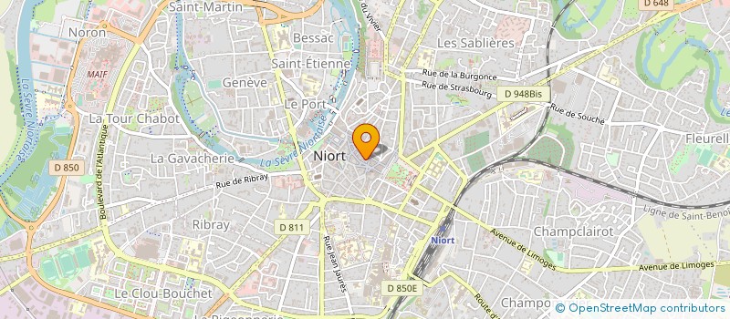 localisation de l'entreprise SARL CLAUDIA  NIORT
