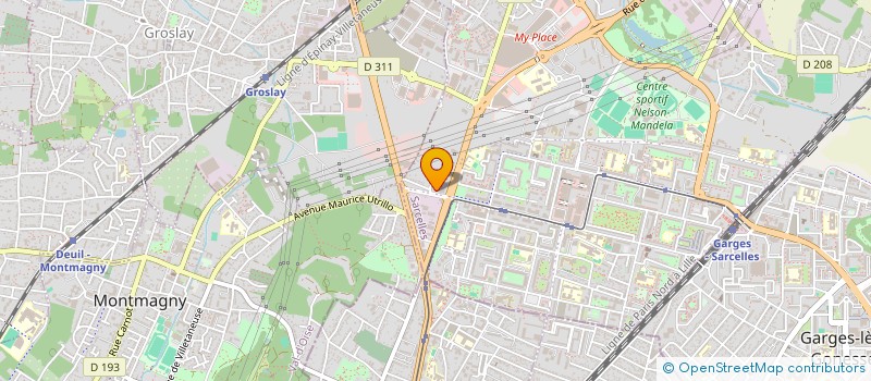 localisation de l'entreprise SARL CLAUDIA FRANCE à SARCELLES