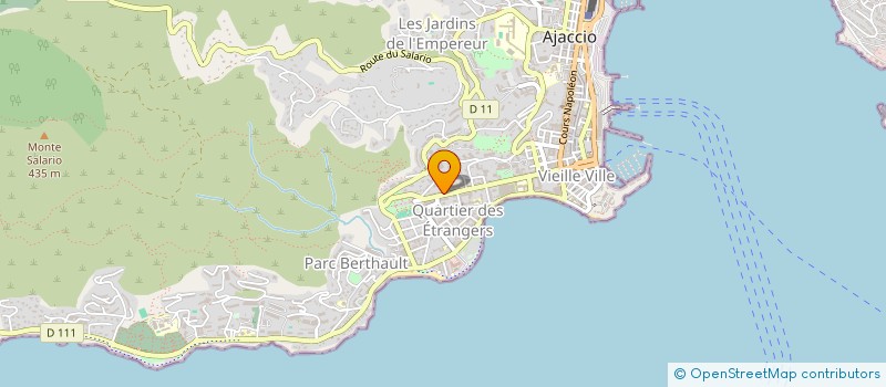 localisation de l'entreprise SARL CLAUDIUS à AJACCIO