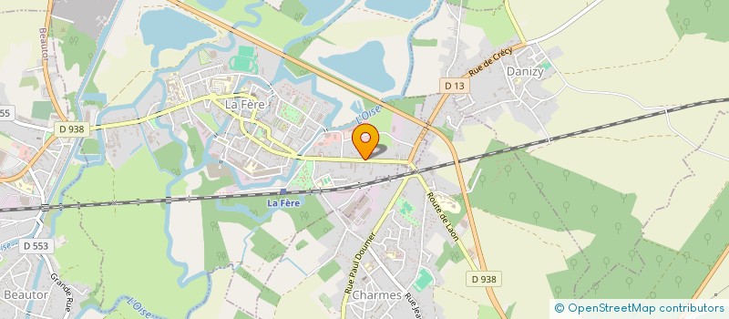 localisation de l'entreprise SARL CLAUET FILS ET COSTA à LA FERE