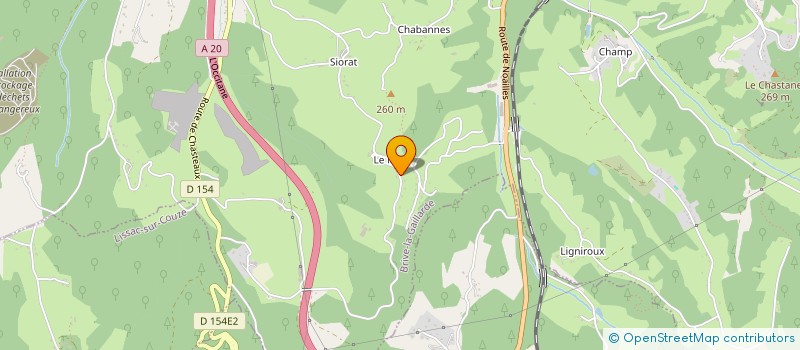 localisation de l'entreprise SARL CLAUZADE  BRIVE LA GAILLARDE