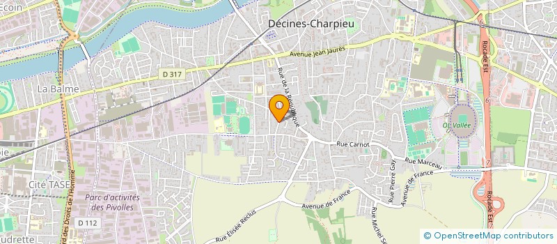 localisation de l'entreprise SARL CLAVEL ET FILS  DECINES-CHARPIEU