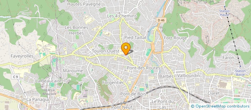 localisation de l'entreprise SARL CLAVEL-LEVALLOIS à TOULON