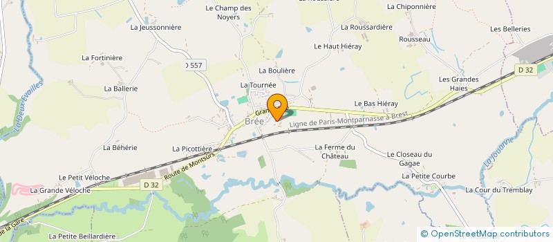 localisation de l'entreprise SARL CLAVREUL à EVRON
