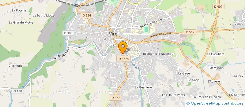 localisation de l'entreprise SARL CLEAM FLOT  VIRE-NORMANDIE