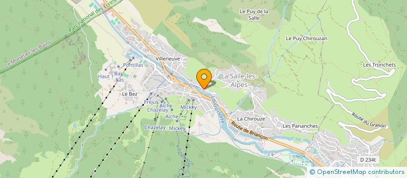 localisation de l'entreprise SARL CLEAUX  LA SALLE-LES-ALPES