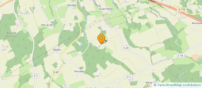 localisation de l'entreprise SARL CLEGUER à LOPEREC