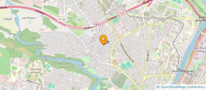 localisation de l'entreprise SARL CLEMENS PROMOTION à ANGERS