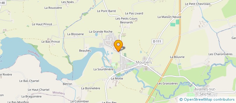 localisation de l'entreprise SARL CLEMENT à MOUTIERS