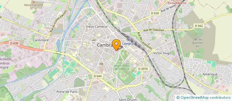 localisation de l'entreprise SARL CLEMENT ET CAMILLE à CAMBRAI