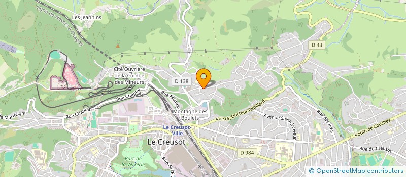 localisation de l'entreprise SARL CLEMENT PATISSERIE PANIFICATION  LE CREUSOT