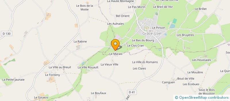 localisation de l'entreprise SARL CLH  UZEL