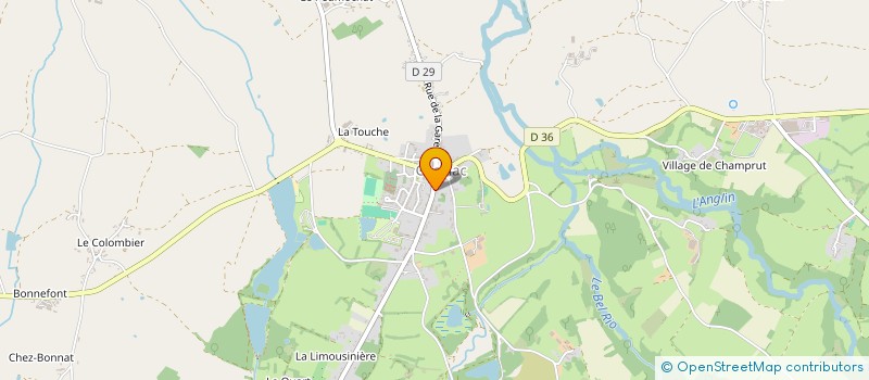 localisation de l'entreprise SARL CLIDIERE à CHAILLAC