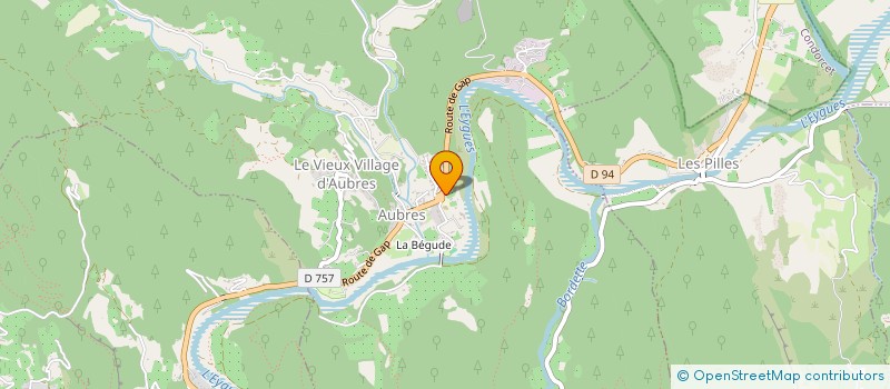 localisation de l'entreprise SARL CLIER TP à AUBRES
