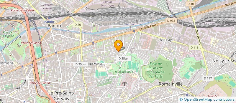 localisation de l'entreprise SARL CLIM ETUDES à PANTIN