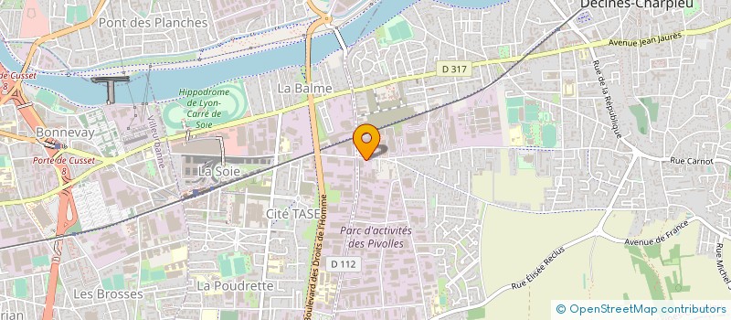 localisation de l'entreprise SARL CLIMAT ENERGIE à DECINES-CHARPIEU