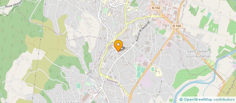 localisation de l'entreprise SARL CLIN'AUTO à AUBENAS