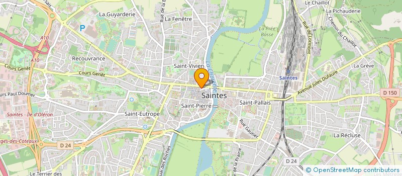 localisation de l'entreprise SARL CLIN D OEIL  SAINTES