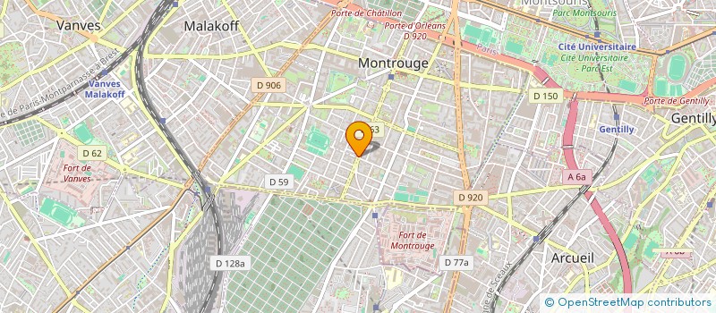 localisation de l'entreprise SARL CLINE'NET PRESSING à MONTROUGE