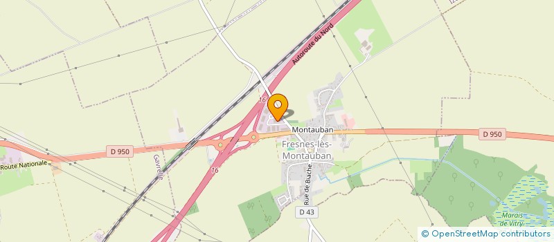 localisation de l'entreprise SARL CLMV  FRESNES-LES-MONTAUBAN