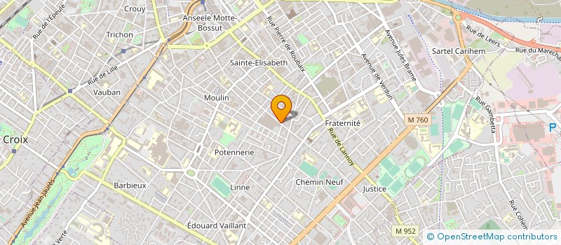 localisation de l'entreprise SARL CLOISON NORD à ROUBAIX