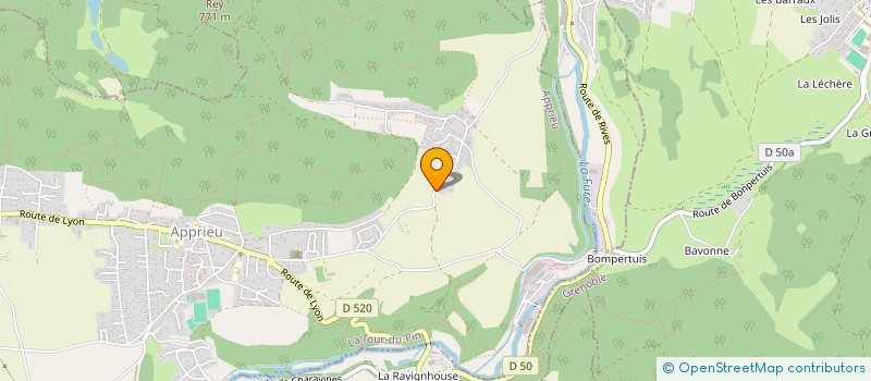 localisation de l'entreprise SARL CLOISONS DU DAUPHINE  APPRIEU