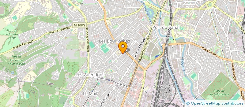 localisation de l'entreprise SARL CLOISONS MENUISERIE PLAFONDS à DIJON