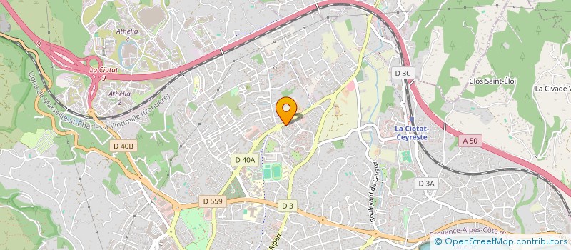 localisation de l'entreprise SARL CLOP-OLLIER  LA CIOTAT