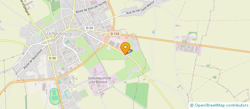 localisation de l'entreprise SARL CLOTURES SERVICES  LE NEUBOURG