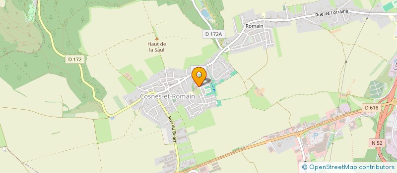 localisation de l'entreprise SARL CLPE  COSNES-ET-ROMAIN