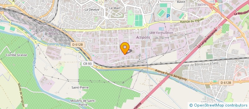 localisation de l'entreprise SARL CLTP  BEZIERS