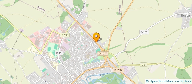 localisation de l'entreprise SARL CLUB JARDIN à PERONNE