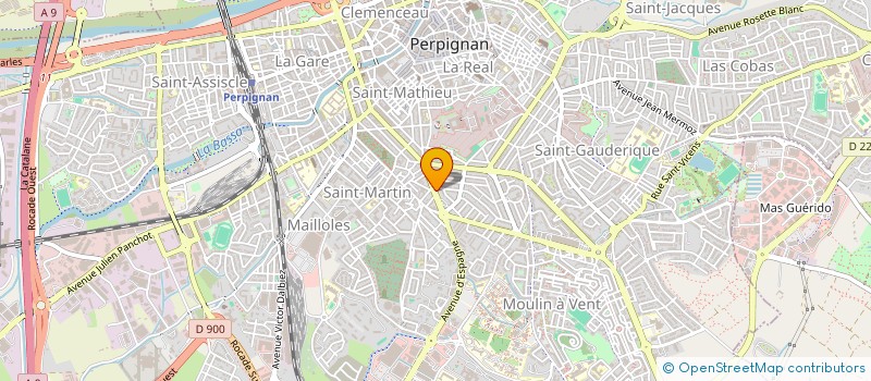 localisation de l'entreprise SARL CLV ASSURANCES  PERPIGNAN