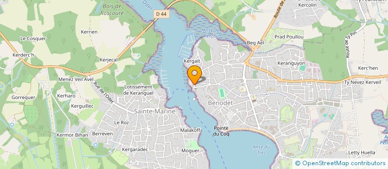 localisation de l'entreprise SARL CMB  BENODET