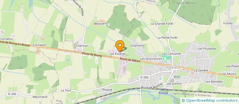 localisation de l'entreprise SARL CMTP à POLLIAT