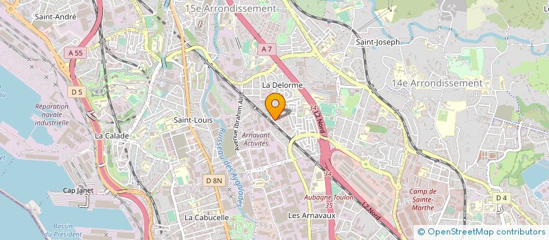 localisation de l'entreprise SARL CNB LABORATOIRE à MARSEILLE