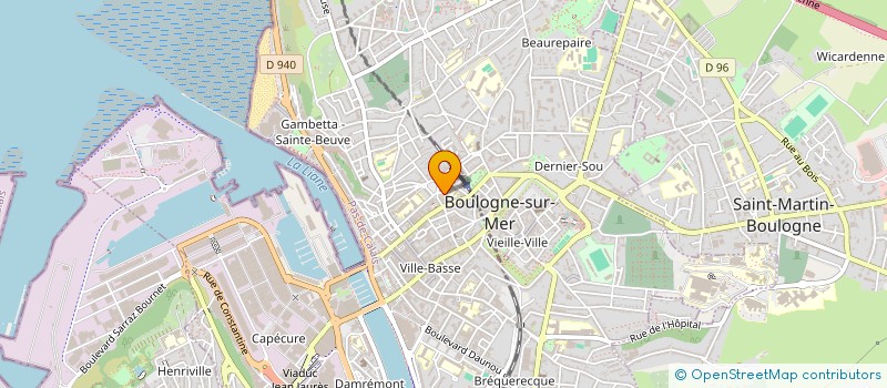 localisation de l'entreprise SARL CO.DU.WI.  BOULOGNE-SUR-MER