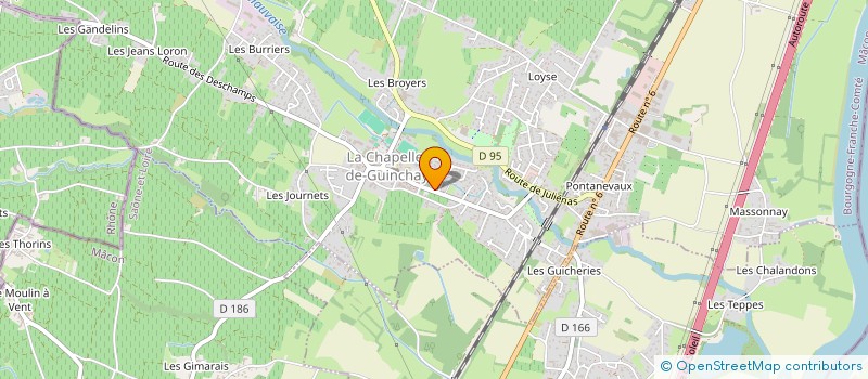 localisation de l'entreprise SARL CO2MR SPFPL DE PHARMACIENS D'OFFICINE à LA CHAPELLE-DE-GUINCHAY