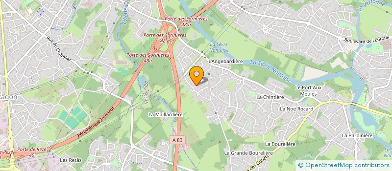 localisation de l'entreprise SARL COBATI  VERTOU