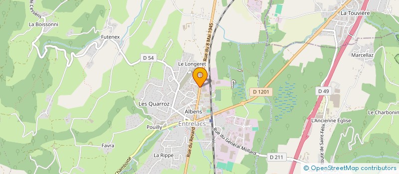 localisation de l'entreprise SARL COBRA à ENTRELACS