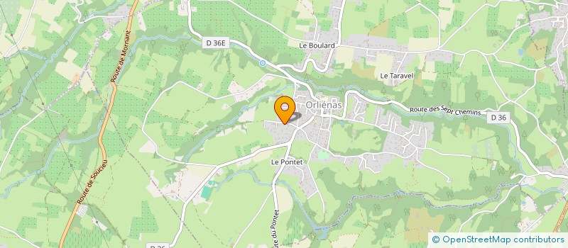 localisation de l'entreprise SARL COBRA SURVEILLANCE ET PRENVENTION  PRIVEE  ORLIENAS