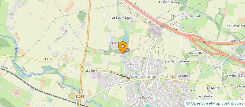 localisation de l'entreprise SARL COCHET CLAUDE à VEZIN-LE-COQUET