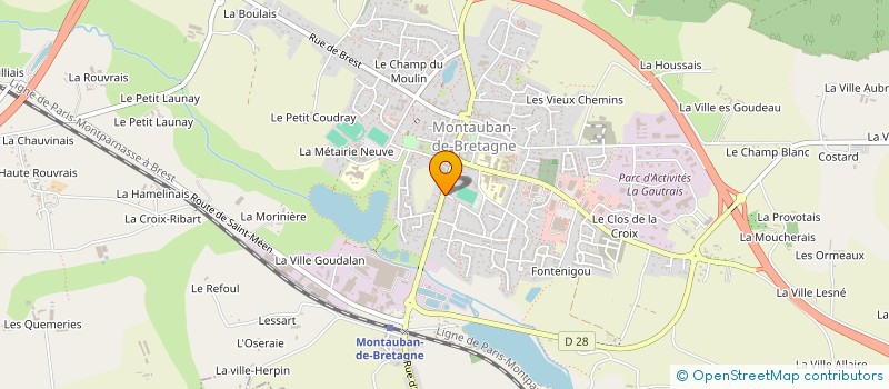 localisation de l'entreprise SARL COCONNIER  MONTAUBAN-DE-BRETAGNE