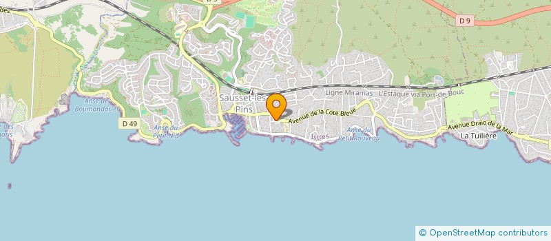 localisation de l'entreprise SARL COCONUTS  SAUSSET-LES-PINS