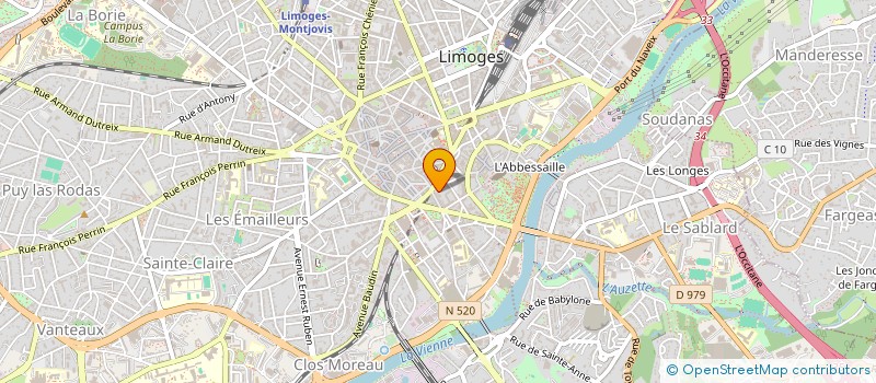 localisation de l'entreprise SARL COD à LIMOGES