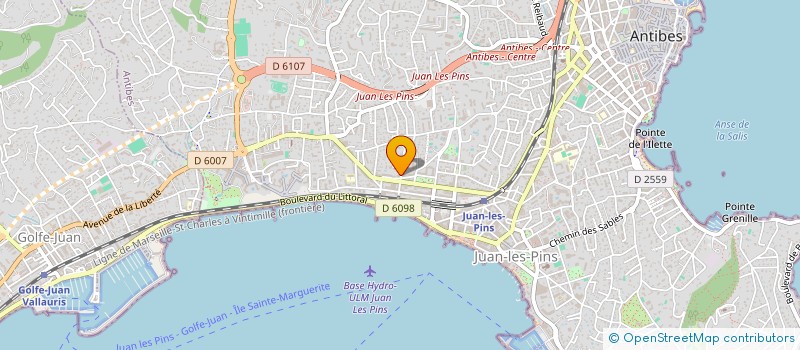localisation de l'entreprise SARL CODE CONCEPT à ANTIBES