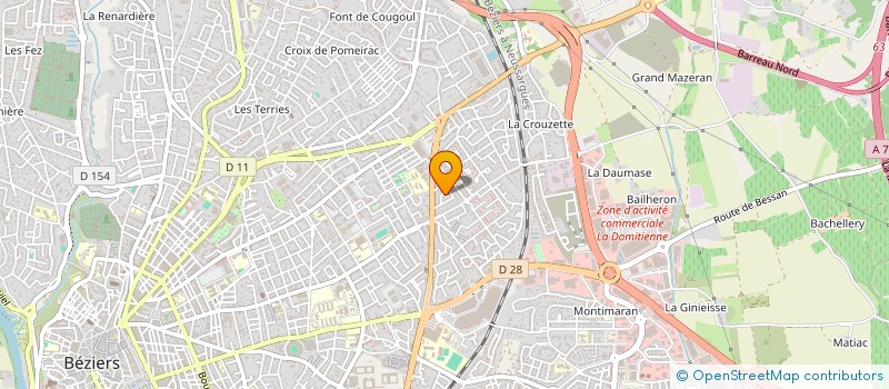 localisation de l'entreprise SARL CODE MINCEUR à BEZIERS