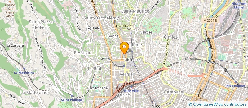 localisation de l'entreprise SARL CODE PIN à NICE
