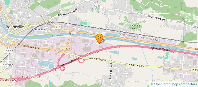 localisation de l'entreprise SARL CODEFROID  BONNEVILLE