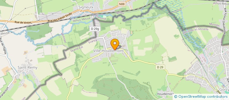 localisation de l'entreprise SARL COEUR D'OCCIDENT EDITIONS à VILLE-HOUDLEMONT